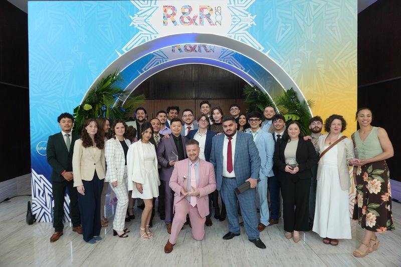 The RVA Edge team celebrating together at a company event